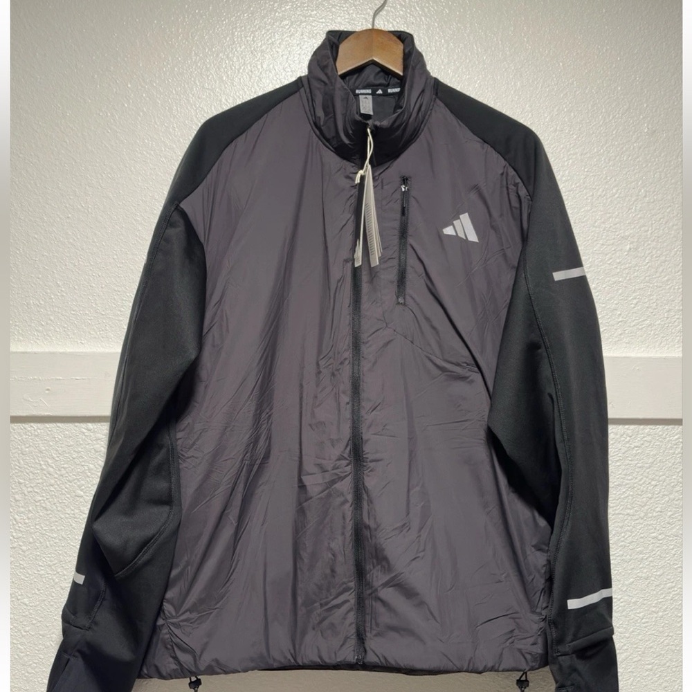 Men’s Size XL Adidas Black Adi365 Running Climawarm Jacket New JM5729